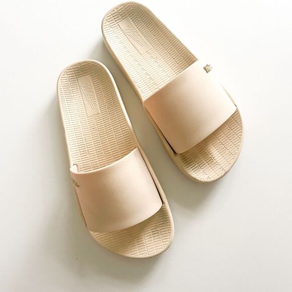 Melissa Sun Waterproof Pool Slides Cream Ivory - Picture 2 of 9